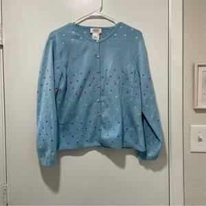 Talbots Women’s Colorful Polka Dot Cardigan